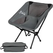 Fotele i krzesła ogrodowe - ROYOKAMP Fotel turystyczny ROYOKAMP Szary - miniaturka - grafika 1