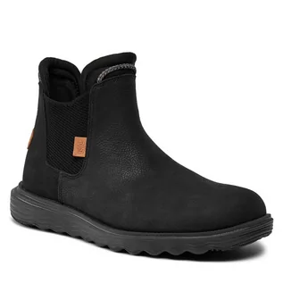 Botki męskie - Sztyblety Hey Dude Branson Boot M Craft Leather 40187-001 Black - grafika 1