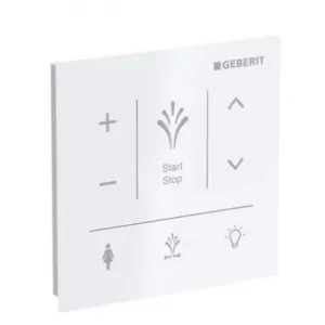 Geberit 147.041.SI.1 $460cienny panel steruj$461cy do AquaClean Sela bia$462y - Akcesoria do armatury i ceramiki - miniaturka - grafika 1