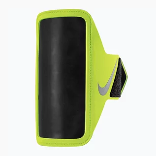 Etui i futerały do telefonów - Opaska na telefon do biegania Nike Lean Arm Band Regular volt/black/silver - grafika 1