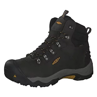 KEEN Męskie buty trekkingowe Revel 3 o średniej wysokości, Magnes/Tawny Olive, 14 - Buty trekkingowe męskie - miniaturka - grafika 1
