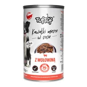 Mokra karma dla psów - Karma mokra dla psa TUF TUF kawałki mięsne z wołowiną 415 g - miniaturka - grafika 1
