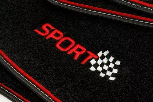 DYWANIKI WELUROWE z HAFTEM Napis SPORT do Seat Mii / Seat Mii Electric - Dywaniki samochodowe - miniaturka - grafika 1