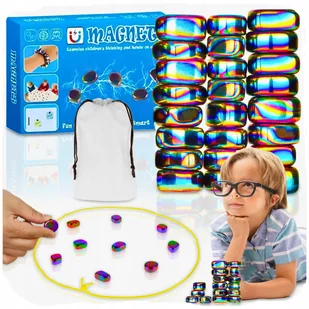 KAMIENIE MAGNETYCZNE MAGNETYCZNA GRA W SZACHY STRATEGICZNA KOLOROWE 20 SZT - Gry planszowe KAMIENIE MAGNETYCZNE MAGNETYCZNA GRA W SZACHY STRATEGICZNA KOLOROWE 20 SZT - Gry planszowe - miniaturka - grafika 1