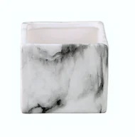 Donice - Osłonka Marmur kwadratowa L - miniaturka - grafika 1