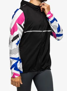 Kurtka biegowa adidas Own The Run Seasonal Jacket - black/white/fuschia - Kurtki męskie - miniaturka - grafika 1