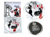 Dekoracje domu - Otwieracz Z Magnesem - Zimowe Koty, Mikołajek (Carmani) - miniaturka - grafika 1