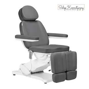 Elektryczny fotel kosmetyczny SILLON CLASSIC 2 silniki pedi szary - Fotele kosmetyczne - miniaturka - grafika 1