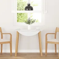 Stoły - vidaXL Stół jadalny Naturalne drewno lite Guma - miniaturka - grafika 1