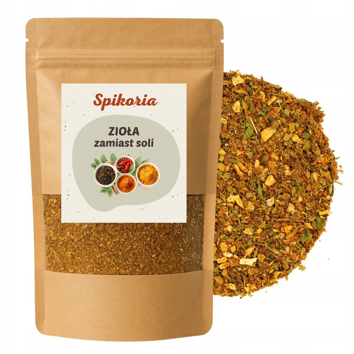 ZIOŁA ZAMIAST SOLI 100G Mieszanka przypraw zamiast soli premium Spikoria