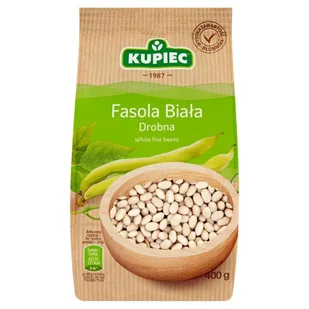 Kupiec Fasola biała drobna 400 g - Ziarna i nasiona roślin strączkowych - miniaturka - grafika 1