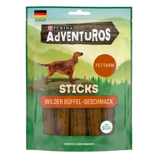 Adventuros PURINA Sticks Przysmaki dla psów, niskotłuszczowe, o smaku bawołu 6 x 120 g - Przysmaki dla psów - miniaturka - grafika 1