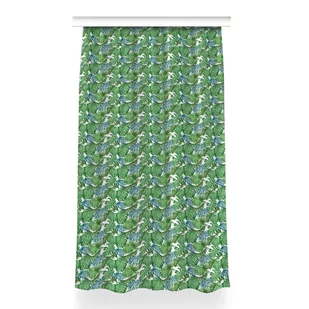 Kolorowa zasłona z nadrukiem wzór 150x260 Monstera, Fabricsy - Zasłony - miniaturka - grafika 1