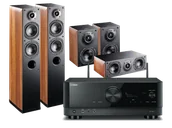 Kino domowe - Yamaha RX-V6A (czarny) + Nota 550 X (orzech) + Nota 740 X (orzech) + Nota 240 X (orzech) - miniaturka - grafika 1