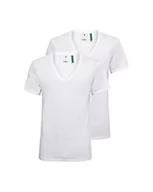 Koszulki męskie - G-STAR RAW Koszulka męska Base HTR V T S/S 2-pak, Biały (biały jednolity 2757-2020), XXL - miniaturka - grafika 1