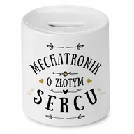Skarbonki - Dla Mechatronika Skarbonka na Urodziny na Prezent z Nadrukiem ze Zdjęciem + Opakowanie na prezent (wzór 02) - miniaturka - grafika 1