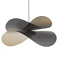 Lampy sufitowe - Lampa wisząca metalowa czarno-złota DOYLES - miniaturka - grafika 1
