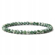 Bransoletki - Bransoletka Kamień Naturalny Chryzopraz Zielony 4 mm Koraliki Elastyczna - miniaturka - grafika 1