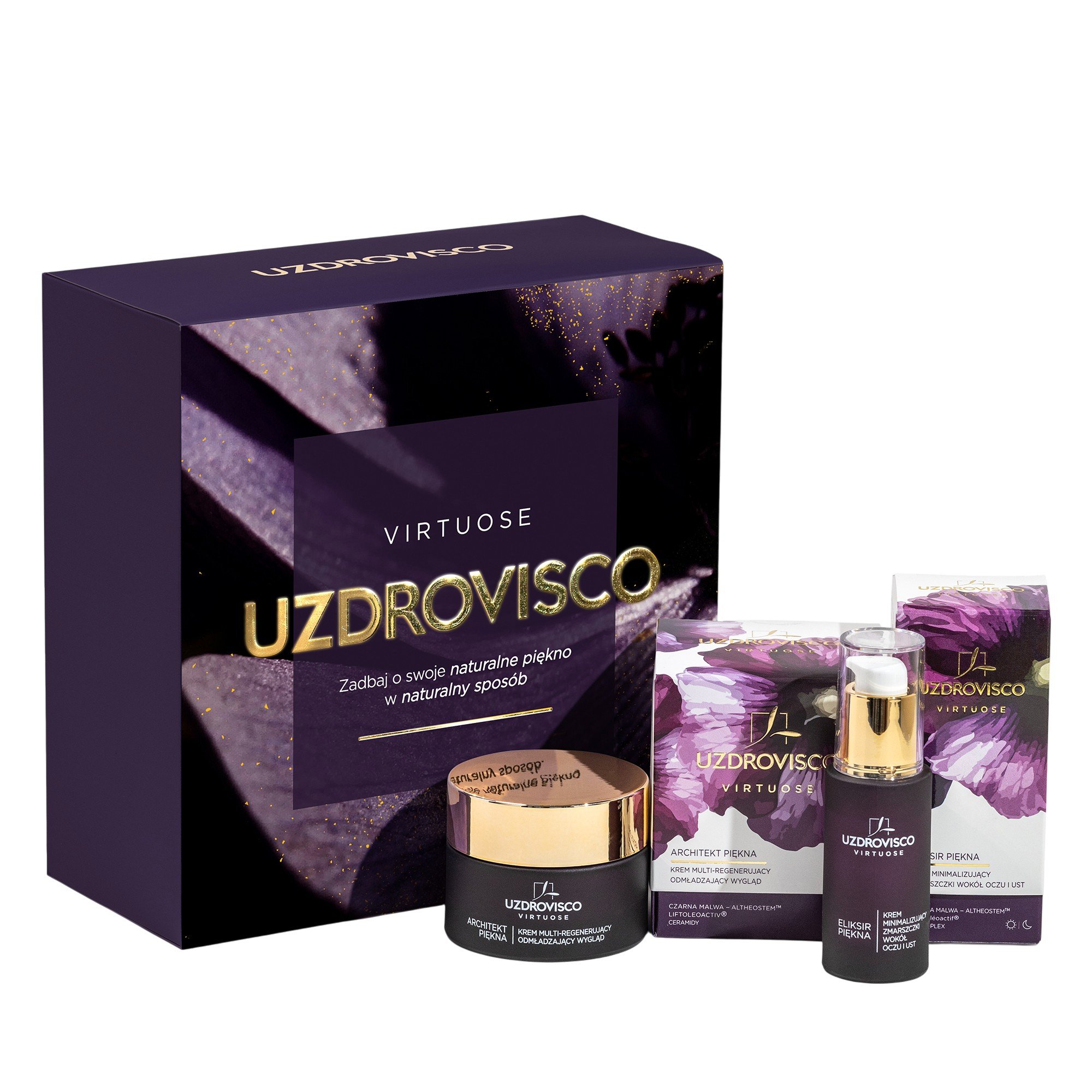 Uzdrovisco Zestaw: Virtuose Architekt Piękna Krem 50ml + Eliksir Piękna Serum 30ml
