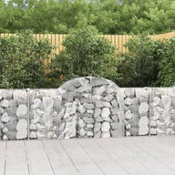 Pozostałe narzędzia ogrodowe - vidaXL Kosze gabionowe, 50 szt, 200x30x80/100 cm, galwanizowane żelazo - miniaturka - grafika 1