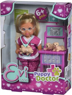 SIMBA Evi Love Lalka Evi Doktor szczeniaczków - Lalki dla dziewczynek - miniaturka - grafika 6