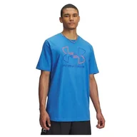 Koszulki męskie - Under Armour UA GL Foundation Update SS - Blue Atlantis/Racer Red/Royal - SM - miniaturka - grafika 1