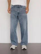 Spodnie męskie - Reserved - Jeansy loose z efektem sprania - granatowy - miniaturka - grafika 1