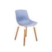 Krzesła - Nowoczesne Krzesło Do Salonu Design Dsw Niebieskie - miniaturka - grafika 1
