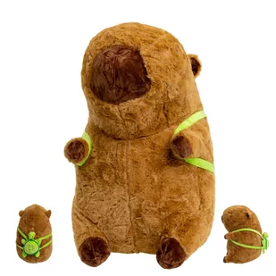 Maskotka pluszowa KAPIBARA Z PLECAKIEM Przytulanka zabawka 55cm MIŚ prezent - Maskotki i pluszaki - miniaturka - grafika 1