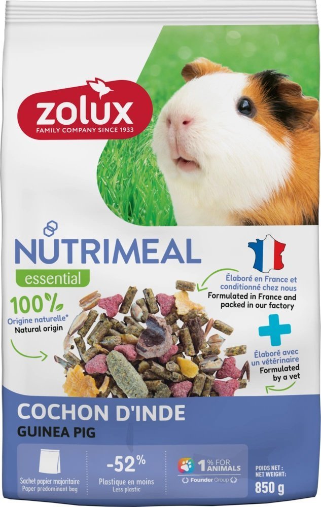 ZOLUX Karma mieszanka dla kawii domowej świnki morskiej NUTRIMEAL 4 850g