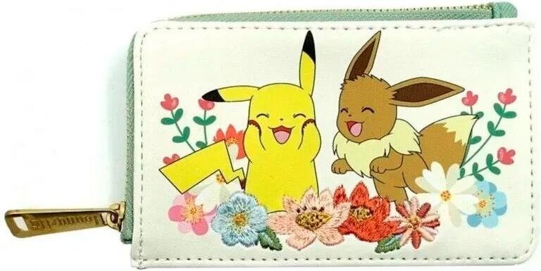 Loungefly Pikachu & Eevee Kwiatowy Portfel na Karty - Akcesorium Premium