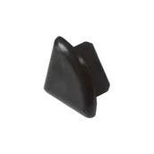 Listwy przypodłogowe - Zaślepka ćwierćwałka WPC antracyt - miniaturka - grafika 1