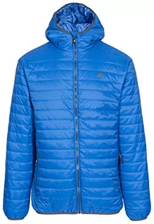 Kurtki męskie - Trespass męska ciemna ultralekka ciepła Downtouch wyściełana kurtka zimowa z kapturem, niebieski, s - grafika 1