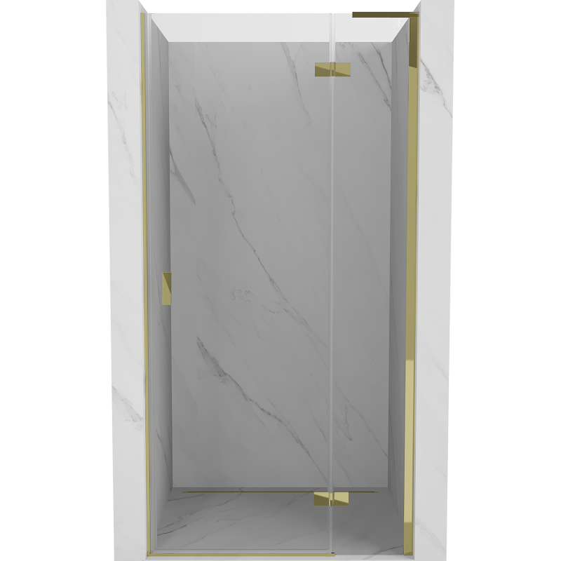 Mexen Mist-H L drzwi prysznicowe uchylne prawe 70 cm, transparent, złote - 8A5L-070-000-50-00-P