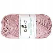 Pasmanteria - WŁÓCZKA DMC BABY COTTON 100% kol. 768 / brudny róż - miniaturka - grafika 1