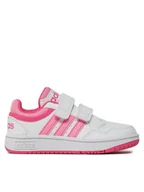 Buty dla dziewczynek - adidas Sneakersy Hoops 3.0 Cf C IG6105 Biały - miniaturka - grafika 1
