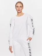 Bluzy damskie - John Richmond Bluza UWP23045FE Biały Modern Fit - miniaturka - grafika 1