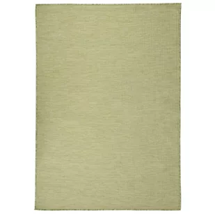 vidaXL Dywan zewnętrzny o płaskim splocie, 160x230 cm, zielony - Dywany zewnętrzne - miniaturka - grafika 1