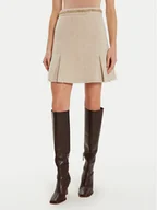 Spódnice - Marciano Guess Spódnica mini Helene 4BGD08 7186A Beżowy Regular Fit - miniaturka - grafika 1
