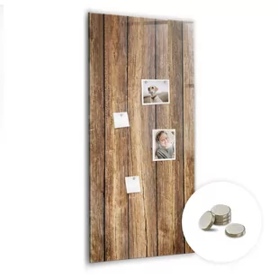 Magnetyczny Organizer na Ścianę 120x60 cm - Tekstura drewna - Tablice i flipcharty - miniaturka - grafika 1