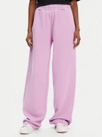 Spodnie sportowe damskie - HUGO Spodnie dresowe Nolasa_B 50545019 Różowy Loose Fit - miniaturka - grafika 1