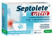 Przeziębienie i grypa - Krka Polska Septolete ultra 16 pastylek - miniaturka - grafika 1