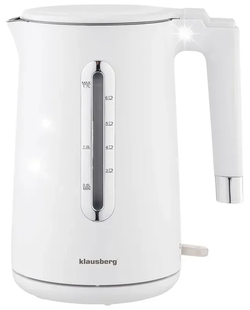 Czajnik elektryczny bezprzewodowy 1.7L biały KLAUSBERG KB-7890