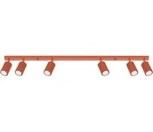 Lampy sufitowe - Sollux SL.1642 - Oświetlenie punktowe KARBON 6xGU10/10W/230V czerwony - miniaturka - grafika 1