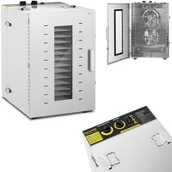 Inne urządzenia gastronomiczne - Royal Catering Suszarka do żywności - 1500 W - 16 rusztów RCDA-1350/100S - miniaturka - grafika 1