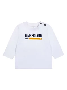 Kaftaniki dla niemowląt - Timberland Koszulka w kolorze białym - grafika 1