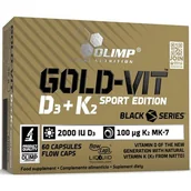 Witaminy i minerały dla sportowców - Olimp Gold-Vit D3+K2 Sport Edition 2000 60caps - miniaturka - grafika 1
