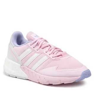 Buty sportowe damskie - Adidas Buty Zx 1K Boost W H02936 Clear Pink/Cloud White/Violet Tone - grafika 1