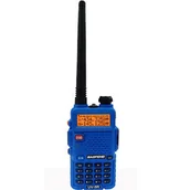 Krótkofalówki - Baofeng UV-5R 5W dwupasmowy radiotelefon (duobander) 2m + 70cm w kolorze niebieskim - miniaturka - grafika 1