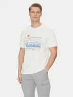 Koszulki męskie - Napapijri T-Shirt S-Buti NP0A4INM Biały Regular Fit - miniaturka - grafika 1